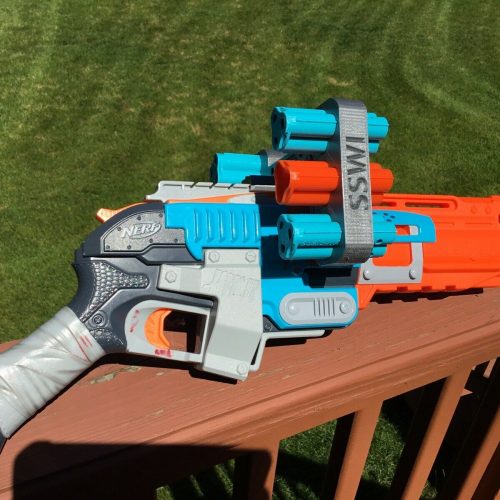 Nerf Compatible 6 Shell MOD Attachment for Zombie Strike Sledge Fire ...