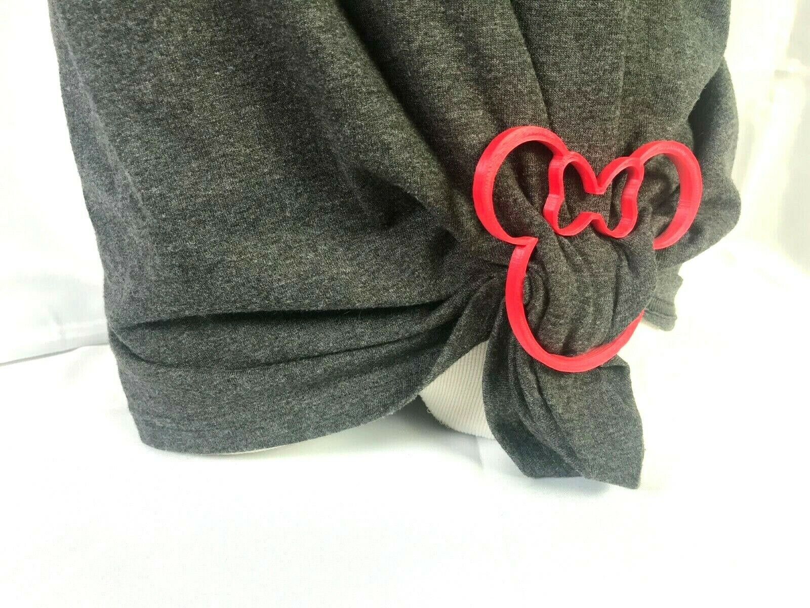 TWO Mouse Shirt Clips T-shirt / Scarf Style Slide Ring 